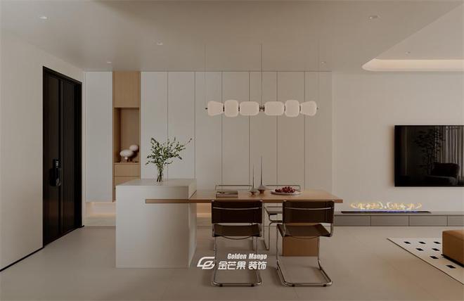 代简约风格 干净纯粹清爽利落。ky开元棋牌壹号峯景104㎡现(图2)